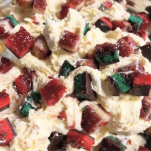 Rainbow Cookies X Cannoli Pudding